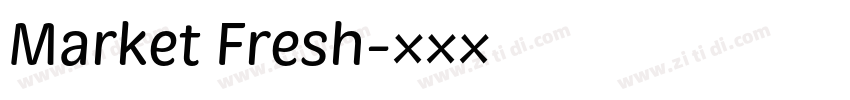 Market Fresh字体转换